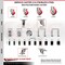 Service Caster 3 Inch 316SS Red Polyurethane Swivel 1-1/2 Inch Expanding Stem Caster Brake SCC-SS316EX20S314-PPUB-RED-TLB-112 - alternate 4